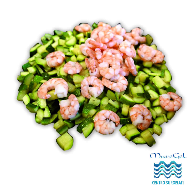 Gamberi e zucchine
