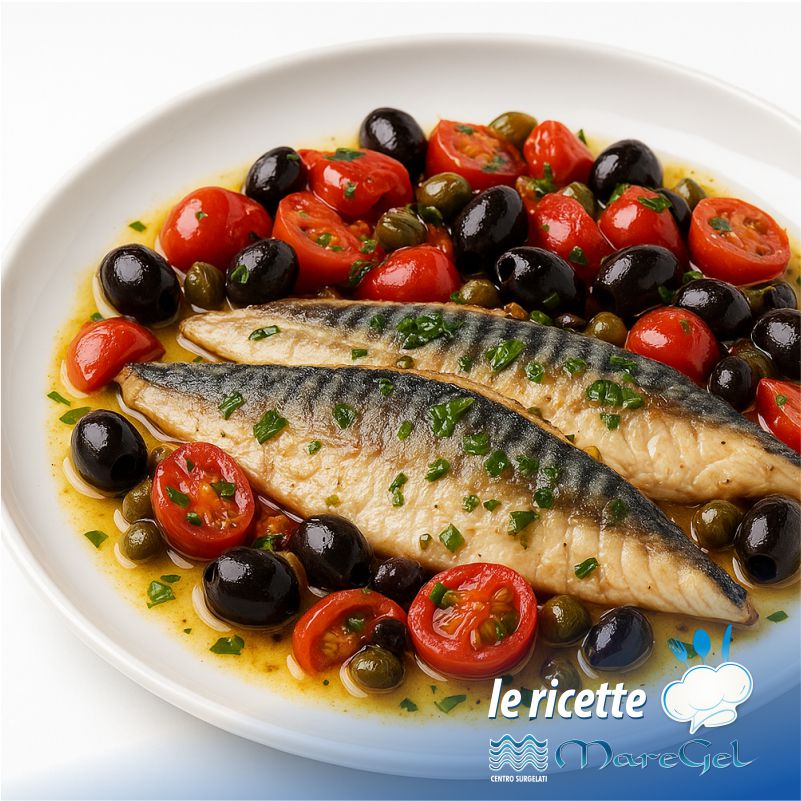 Filetti di sgombro all'eoliana