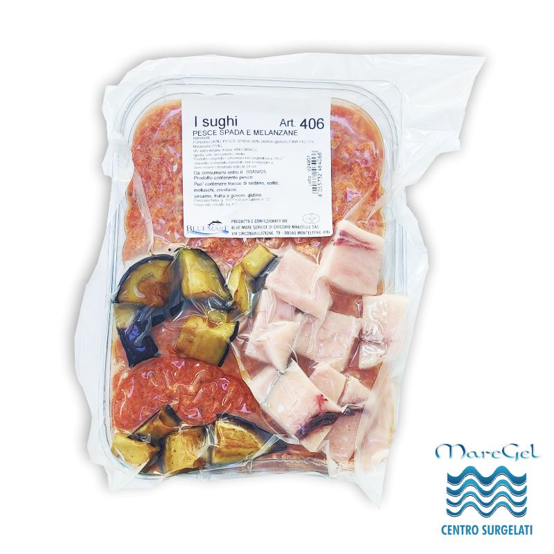 Sugo pronto pesce spada e melanzane